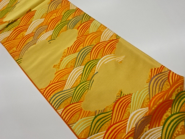 JAPANESE FUKURO OBI / WOVEN ROUGH WAVE